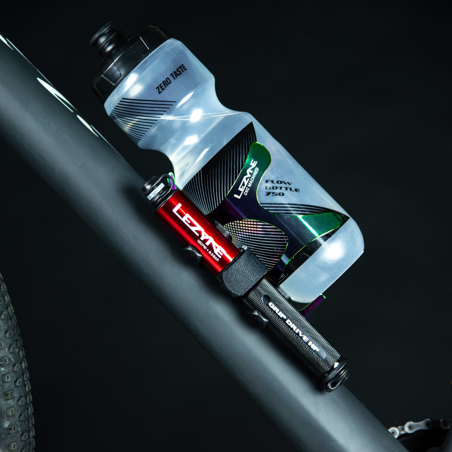 Pumpa Lezyne Grip Drive HP S stříbrná
