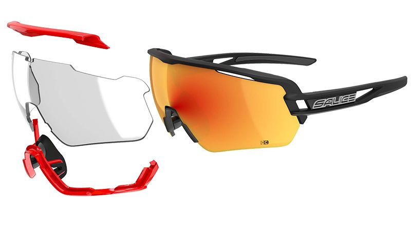 Brýle Salice 020 ITA black/RWblue/clear