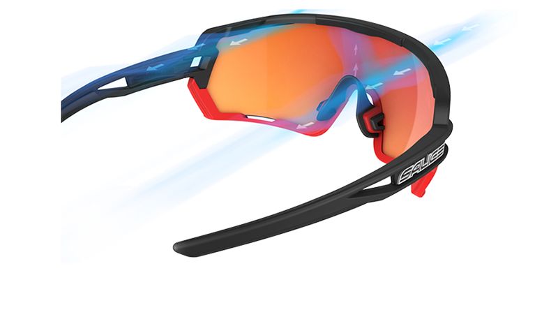 Brýle Salice 020 ITA black/RWblue/clear