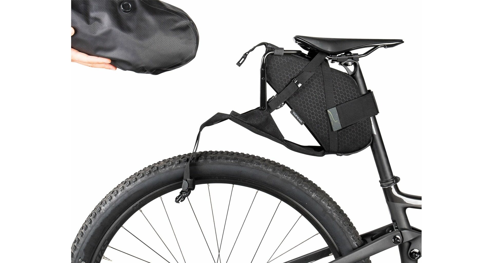 Brašna Topeak Backloader X rolovací na sedlovku 15L zelená