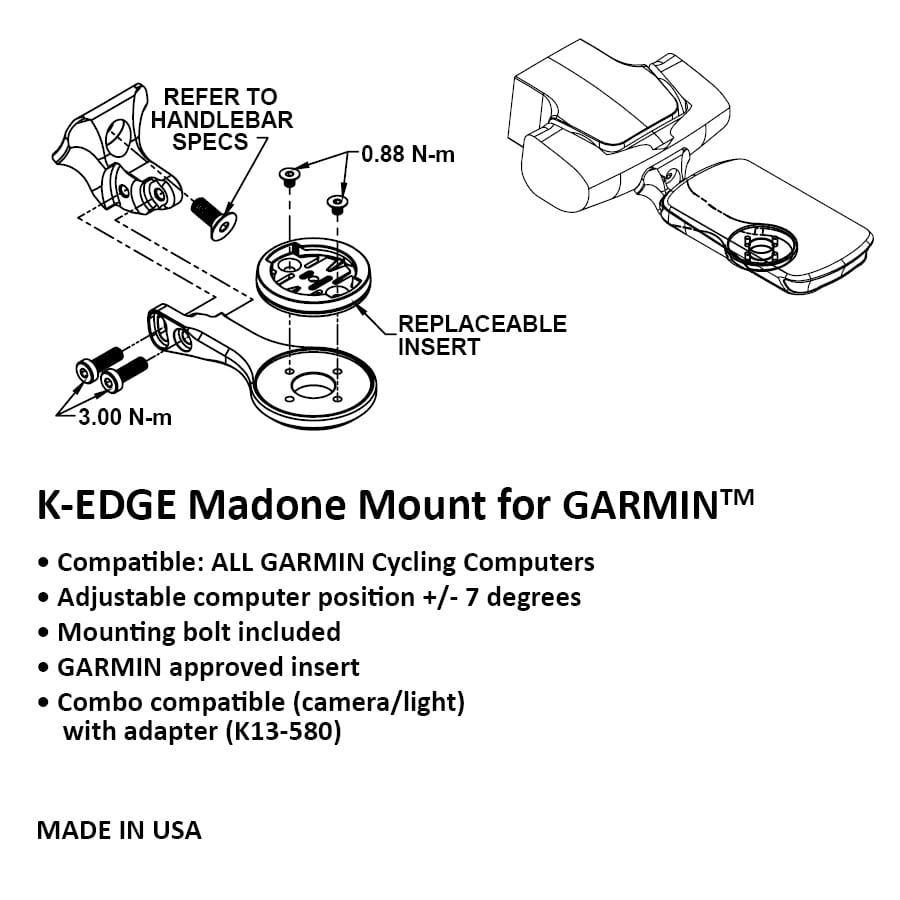 Držák K-Edge Garmin Trek Madone SLR7