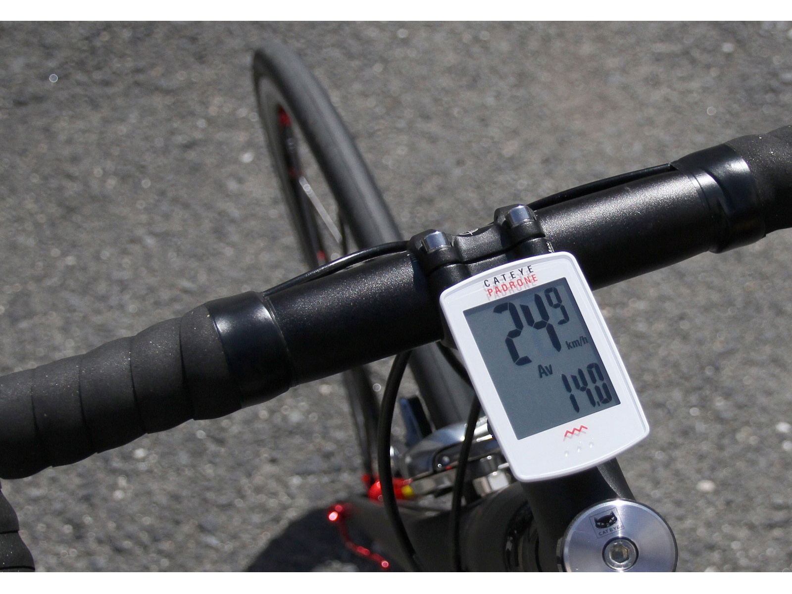 Cyklocomputer Cateye Padrone bílý