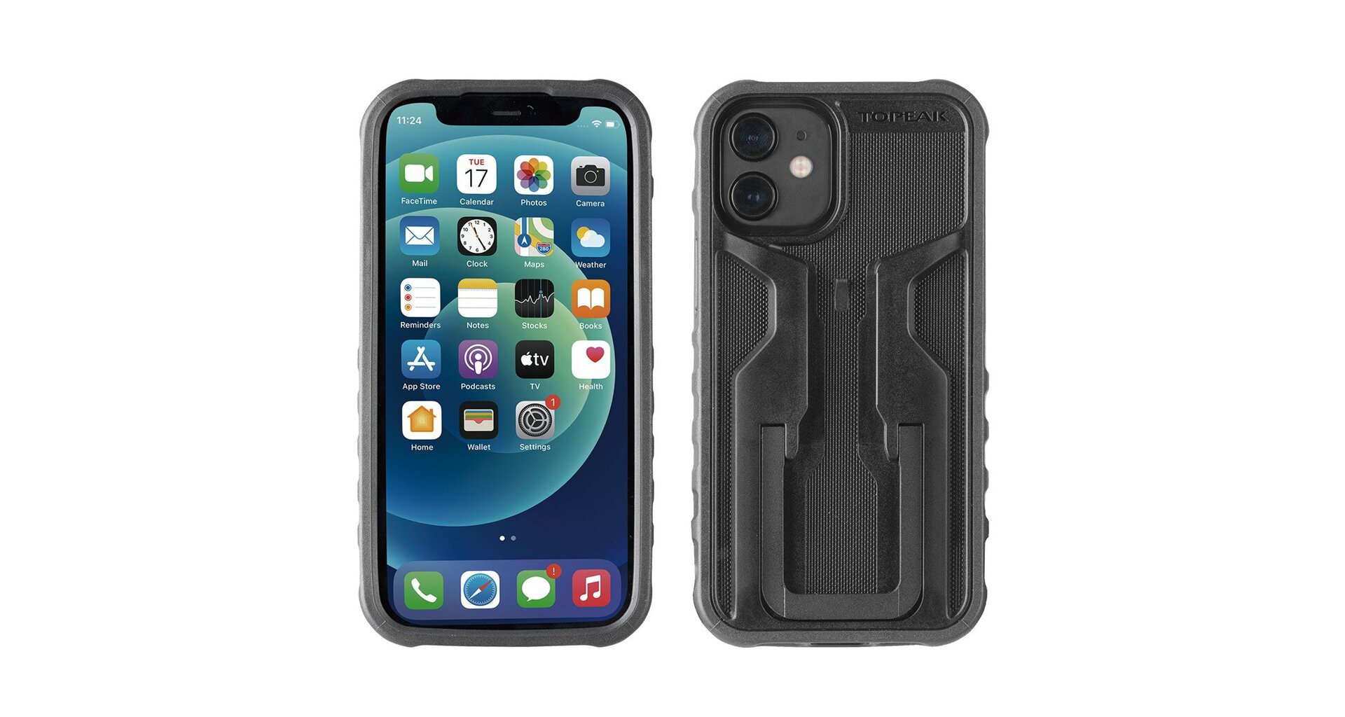Držák obal na telefon Topeak Ridecase iPhone 12 mini černá šedá