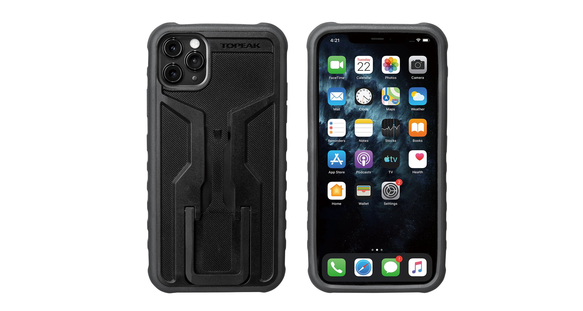 Držák obal na telefon Topeak Ridecase iPhone 11 Pro Max černá šedá