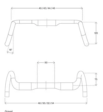 Řídítka Deda Superzero Gravel Carbon 440 mm