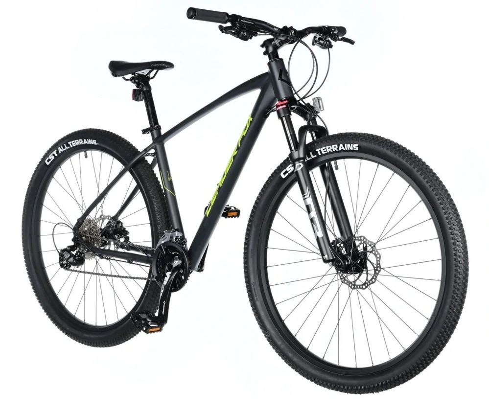 Horské kolo Leader Fox Evolution 29 černá matná relfexní žlutá 18