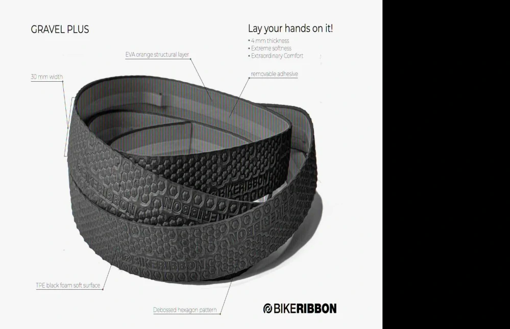 Omotávka Bike Ribbon Gravel Plus černá