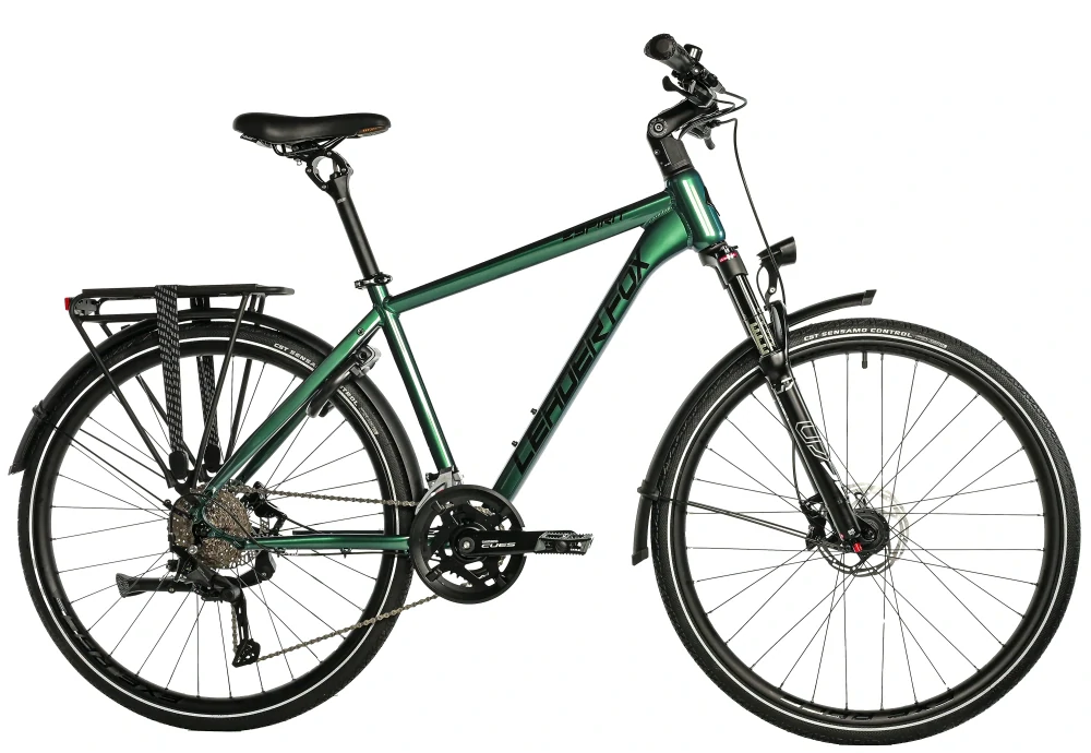 Trekingové kolo Leader Fox Espirit pánské tmavě zelená lesklá