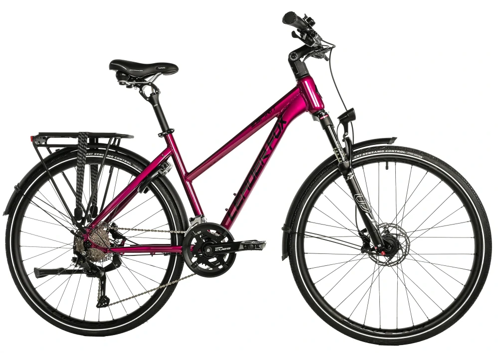Trekingové kolo Leader Fox Espirit dámské fialová lesklá 16,5