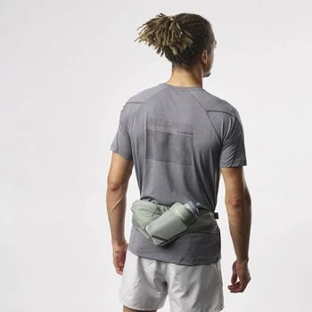 Ledvinka Salomon Active 3D s láhví světle zelená