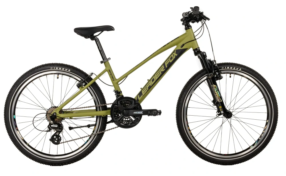 Dětské kolo Leader Fox Spider 24 dívčí army zelená