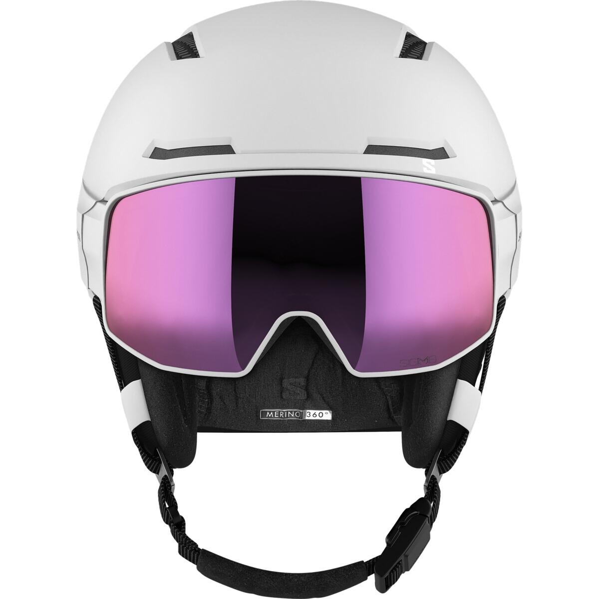 Lyžařská helma Salomon Driver Prime Sigma Plus white 