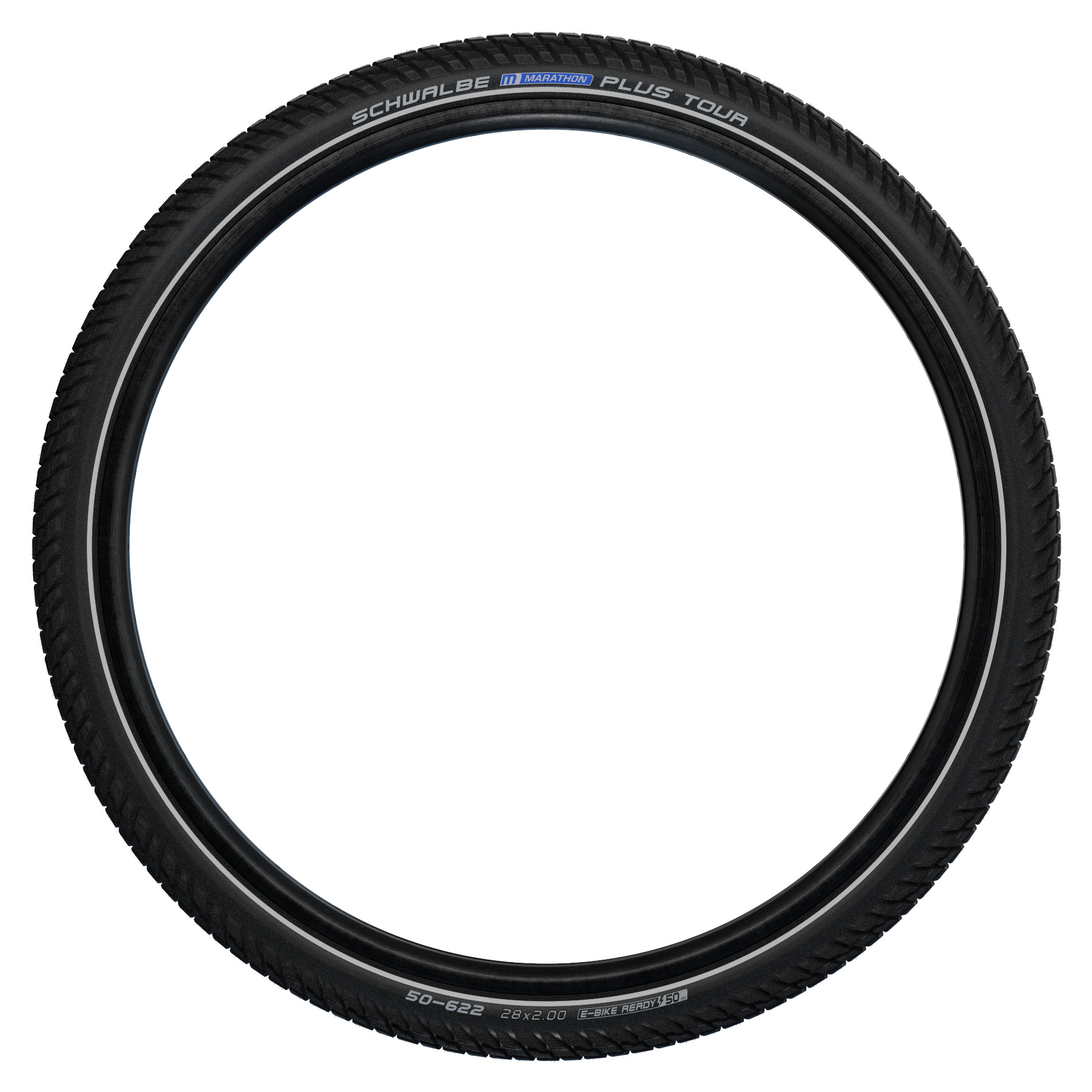 Plášť Schwalbe Marathon Plus Tour 26x2,00, 50-559 Addix Performance Smart Guard černý reflexní pruh neskládací