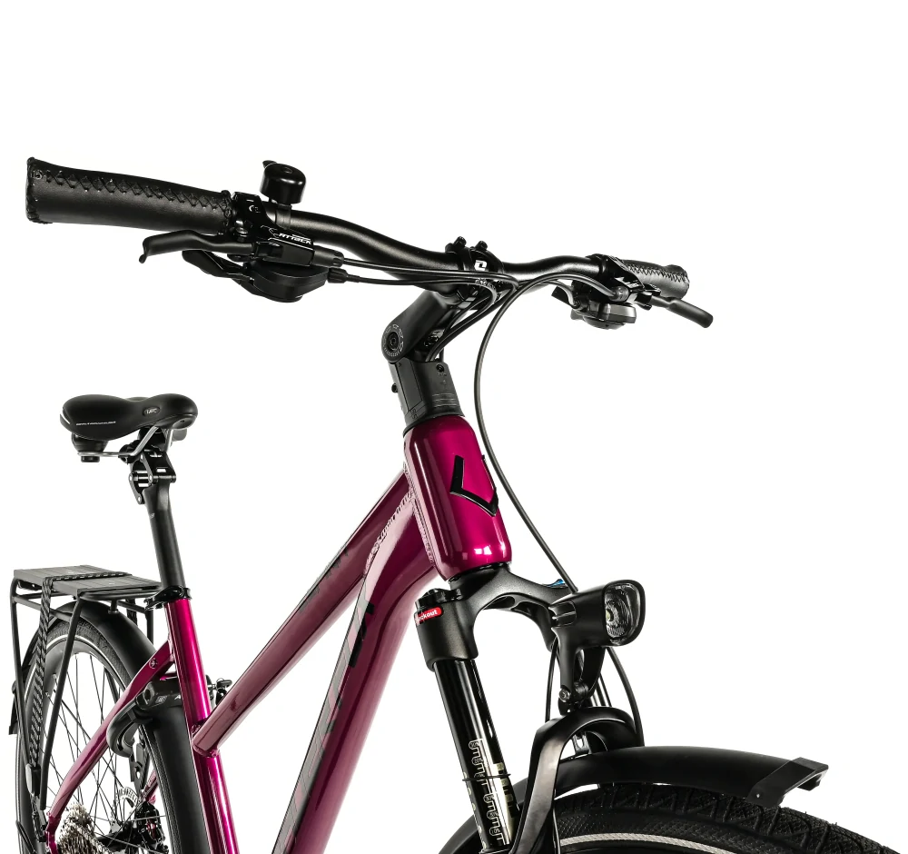 Trekingové kolo Leader Fox Espirit dámské fialová lesklá 16,5