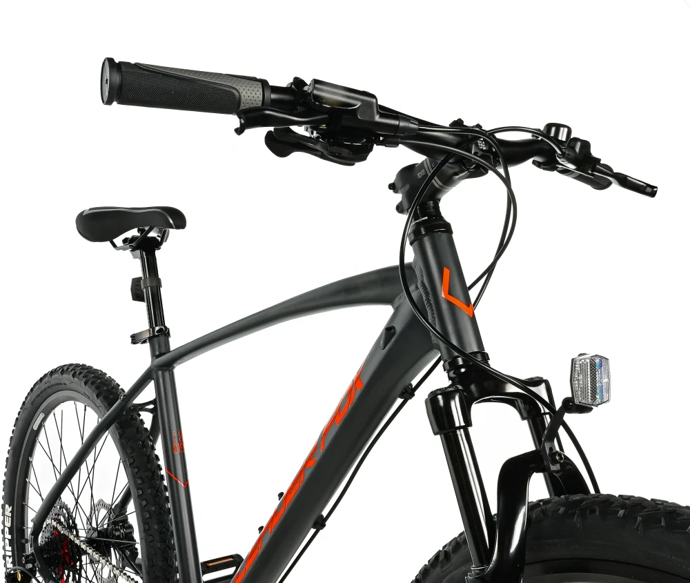 Horské kolo Leader Fox Factor 26 chlapecké šedá matná 2025 16