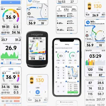 Cyklocomputer Magene Smart GPS C606 V2 dotykový USB