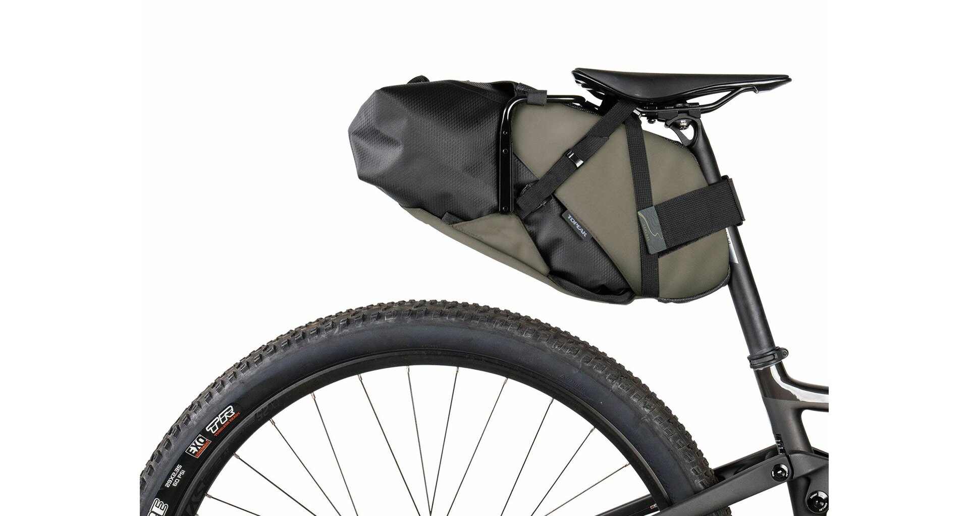 Brašna Topeak Backloader X rolovací na sedlovku 10L zelená