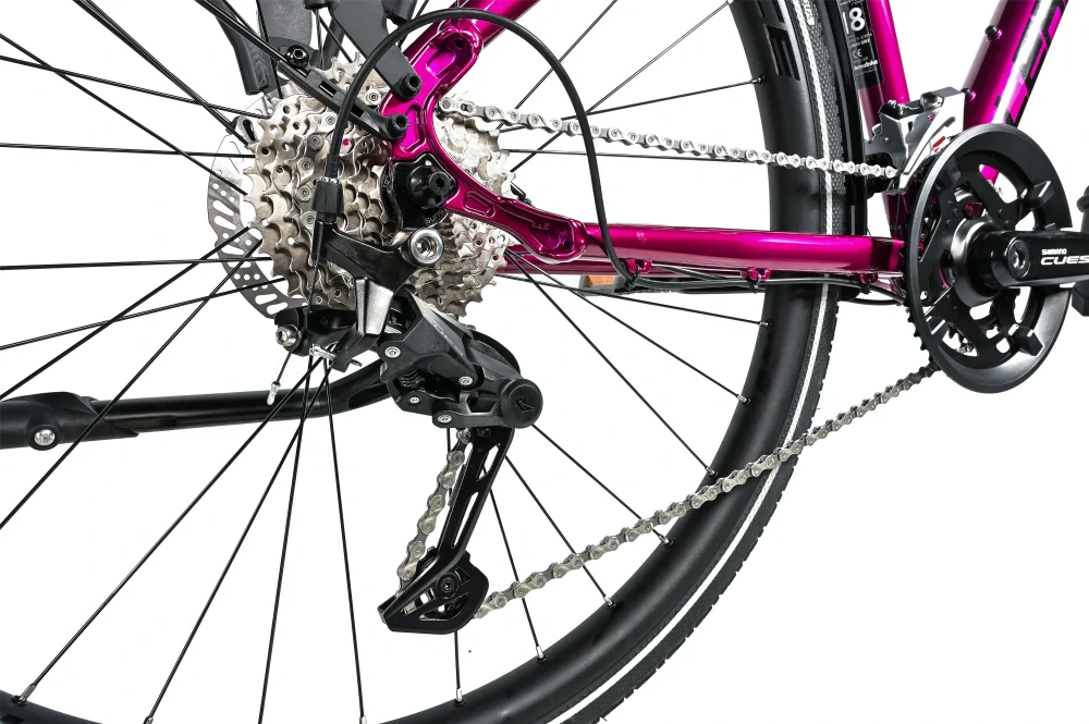 Trekingové kolo Leader Fox Espirit dámské fialová lesklá 16,5