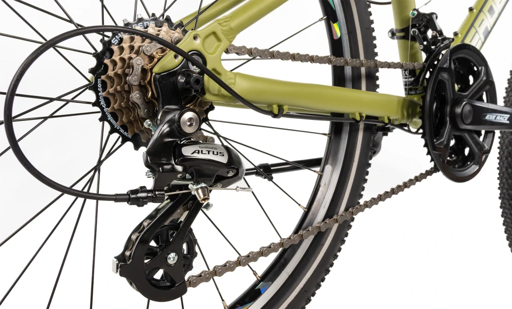 Dětské kolo Leader Fox Spider 24 dívčí army zelená