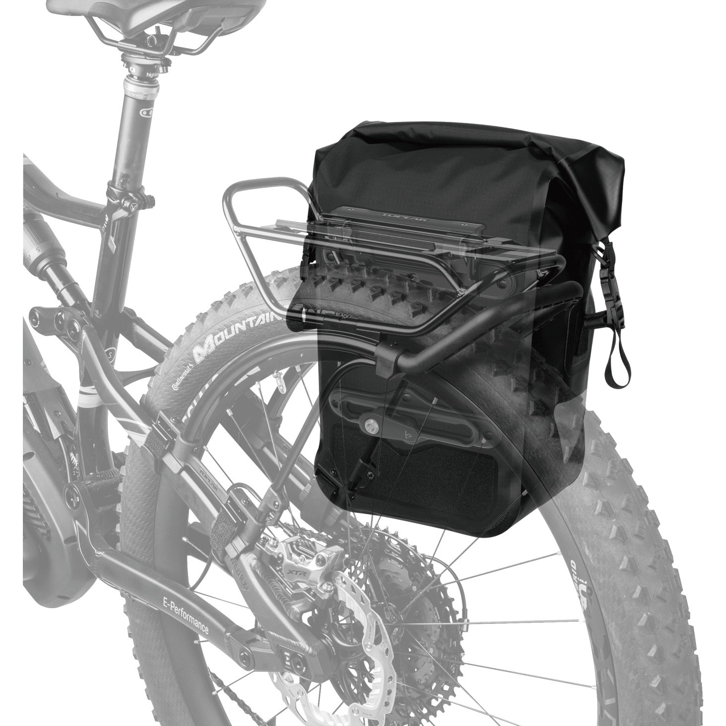 Brašna na nosič Topeak Pannier Drybag 20L černá