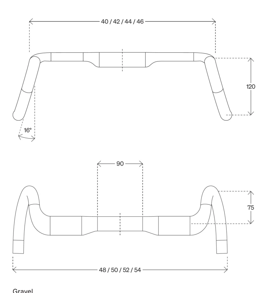 Řídítka Deda Superzero Gravel Alloy 460 mm