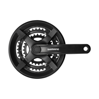 Kliky Shimano FC-TY301 42-34-24 bez krytu černé
