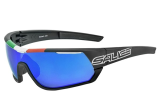 Brýle Salice 016ITA black/RWblue/clear + orange