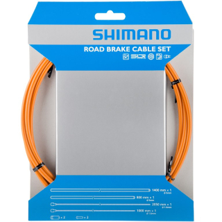 Brzdová lanka a bovdeny Shimano Sil-Tec oranžové
