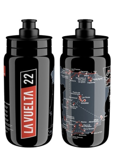 Láhev Elite Fly Vuelta Map 0,5L černá