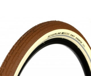 Plášť Schwalbe Fat Frank 26x2,35,60-559 KevlarGuard hnědý bílý bok reflexní pás