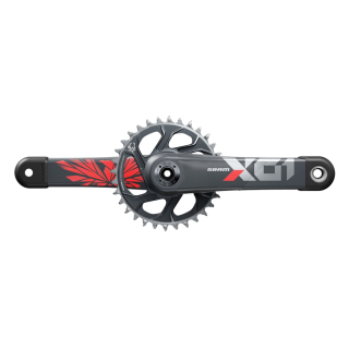 Kliky Sram X01 Eagle B148 Boost DUB 32 zubů červené