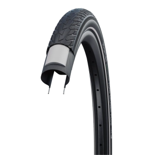 Plášť Schwalbe Road Cruiser 24x1,75, 47-507 KevlarGuard černý reflexní pruh neskládací