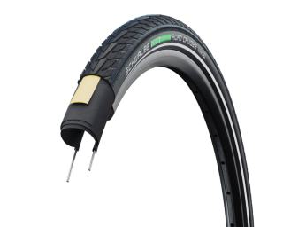 Plášť Schwalbe Road Cruiser 27.5x1.65, 44-584 KevlarGuard černá+refexní pruh neskládací
