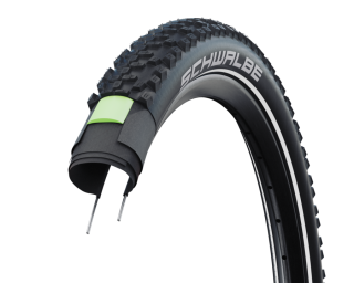 Plášť Schwalbe Smart Sam Plus 20x2.35, 60-406 Addix Performance DoubleDefense GreenGuard reflexní pruh neskládací
