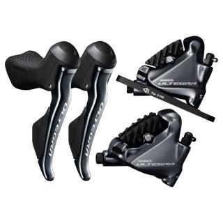 Řadící a brzdové páky Shimano Ultegra Di2 ST-R8070 a třmeny BR-R8020 levá + pravá