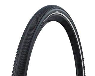 Plášť Schwalbe G-One comp plus 45-622, 28x1,7 PunctureGuard Green reflexní pruh neskládací