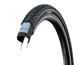 Plášť Schwalbe Marathon Mondial 42-622, 28x1,6 new AddixGreen Double Defense RaceGuard reflexní pruh neskládací
