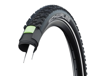 Plášť Schwalbe Smart Sam Plus 26x2.10, 54-559 Green DoubleDefense GreenGuard reflexní pruh neskládací